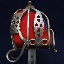 Scottish WW1-WW2 Officers Basket Hilt Broadsword, Major Thomas William Youngson, KOSB 14